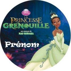DISQUE PERSONNALISE LA PRINCESSE ET LA GRENOUILLE