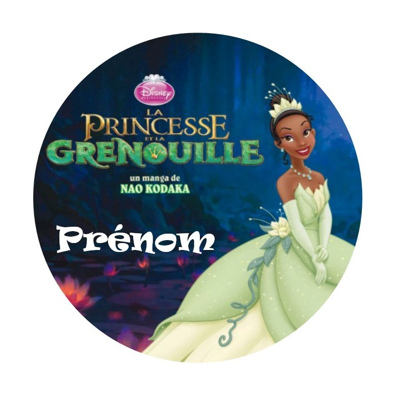 DISQUE PERSONNALISE LA PRINCESSE ET LA GRENOUILLE DISQUE PERSONNALISE LA PRINCESSE ET LA GRENOUILLE
