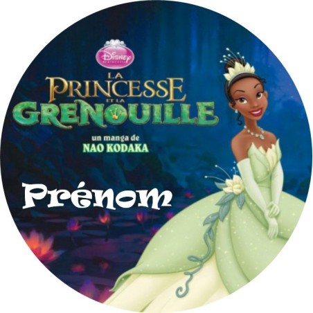 DISQUE PERSONNALISE LA PRINCESSE ET LA GRENOUILLE
