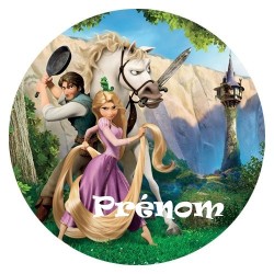 DISQUE PERSONNALISE RAIPONCE