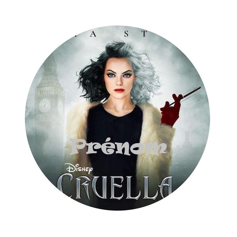 DISQUE PERSONNALISE CRUELLA DISQUE PERSONNALISE CRUELLA