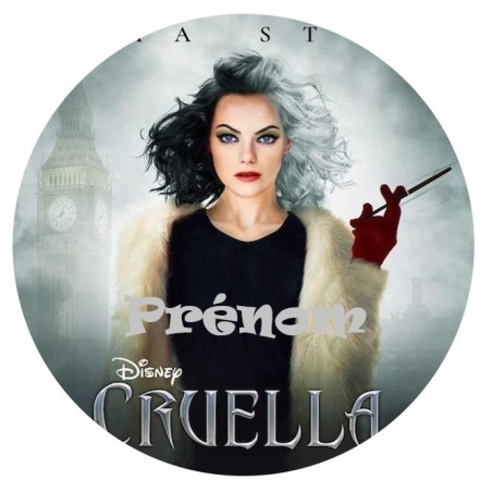 DISQUE PERSONNALISE CRUELLA