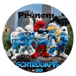 DISQUE PERSONNALISE SCHTROUMPFS