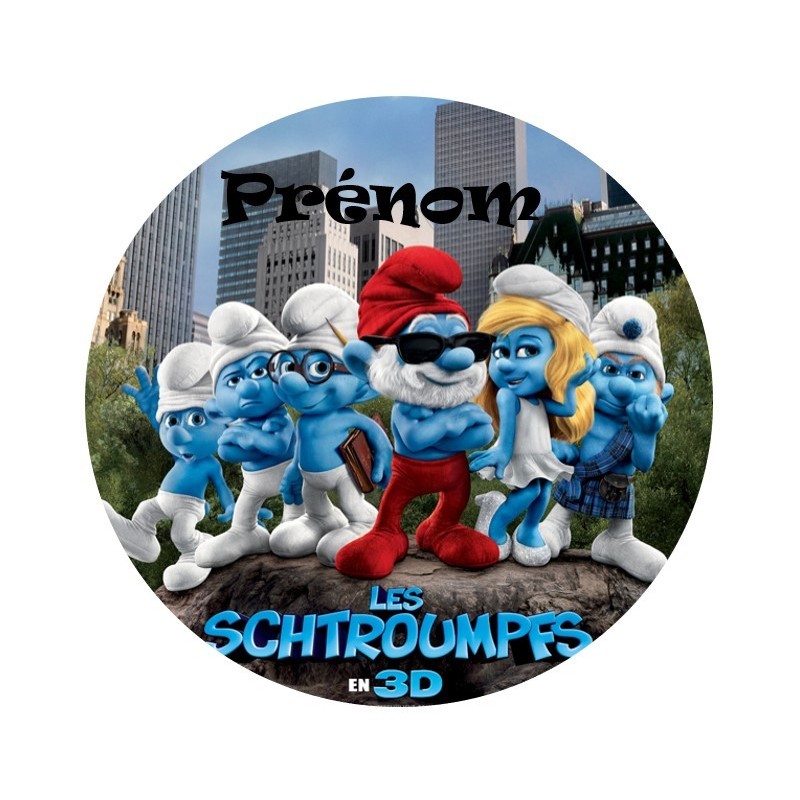 DISQUE PERSONNALISE SCHTROUMPFS DISQUE PERSONNALISE SCHTROUMPFS