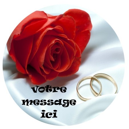 DISQUE PERSONNALISE MARIAGE
