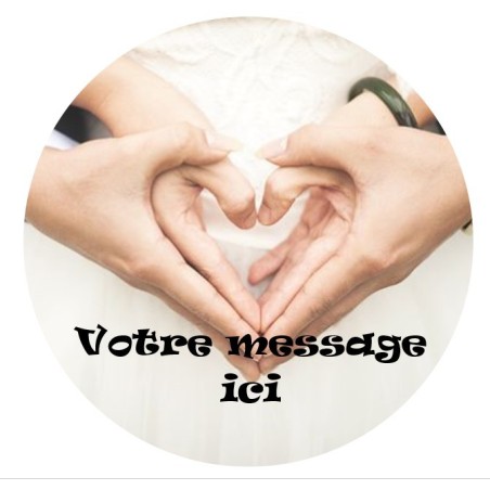 DISQUE PERSONNALISE MARIAGE
