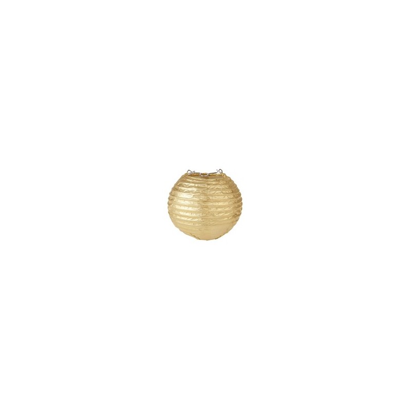 LANTERNE METALLISEE OR DIM. 10cm LANTERNE METALLISEE OR DIM. 10cm