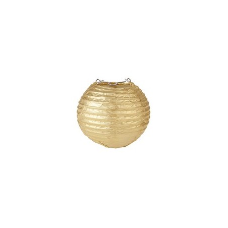 LANTERNE METALLISEE OR DIM. 10cm