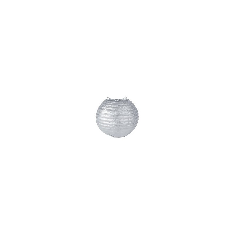 LANTERNE METALISEE ARGENT DIAM 10cm LANTERNE METALISEE ARGENT DIAM 10cm