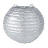 LANTERNE METALISEE ARGENT DIAM 10cm