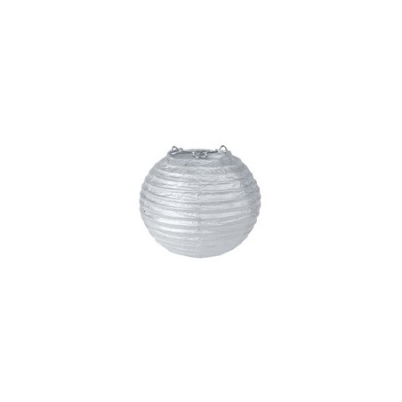 LANTERNE METALISEE ARGENT DIAM 7cm