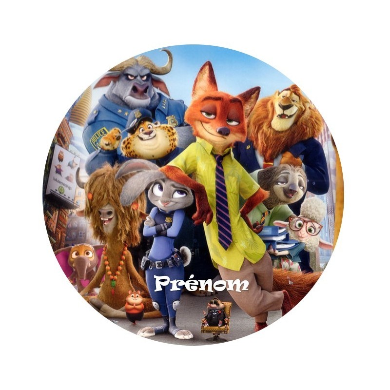 DISQUE PERSONNALISE ZOOTOPIE DISQUE PERSONNALISE ZOOTOPIE
