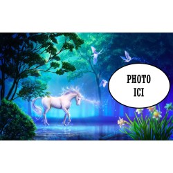 PHOTO PERSONNALISEE LICORNE