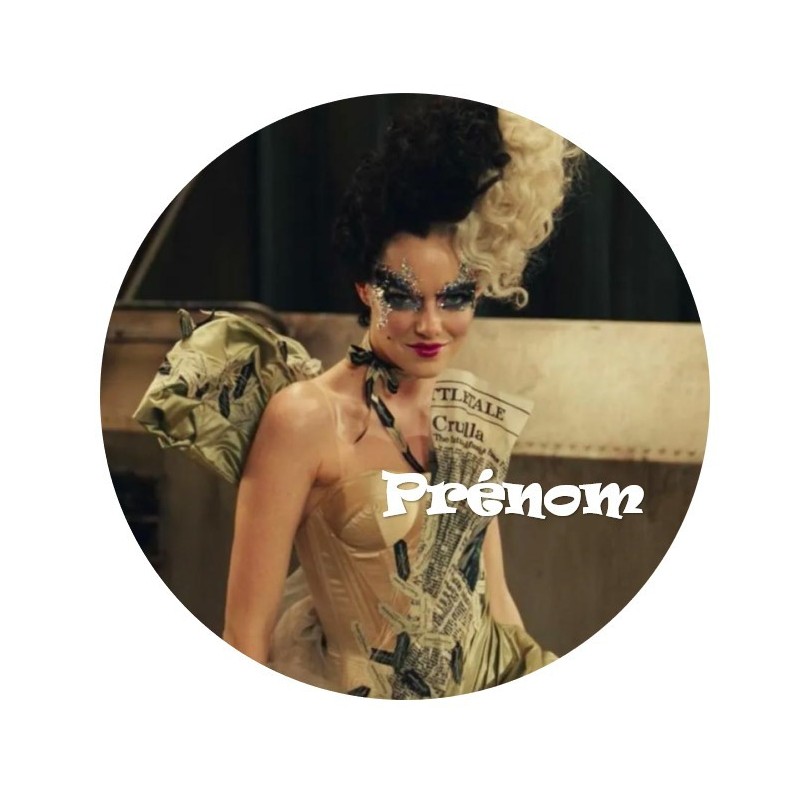 DISQUE PERSONNALISE CRUELLA DISQUE PERSONNALISE CRUELLA
