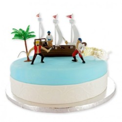 KIT DECORS GATEAU PIRATE