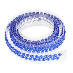 RUBAN STRASS ADHESIFS 90CM BLEU