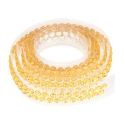 RUBAN STRASS ADHESIFS 90CM JAUNE