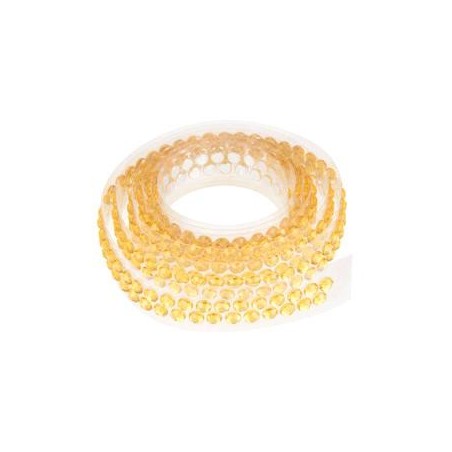 RUBAN STRASS ADHESIFS 90CM JAUNE