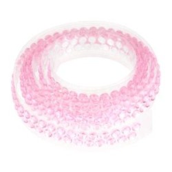 RUBAN STRASS ADHESIFS 90CM ROSE