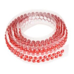 RUBAN STRASS ADHESIFS 90CM ROUGE