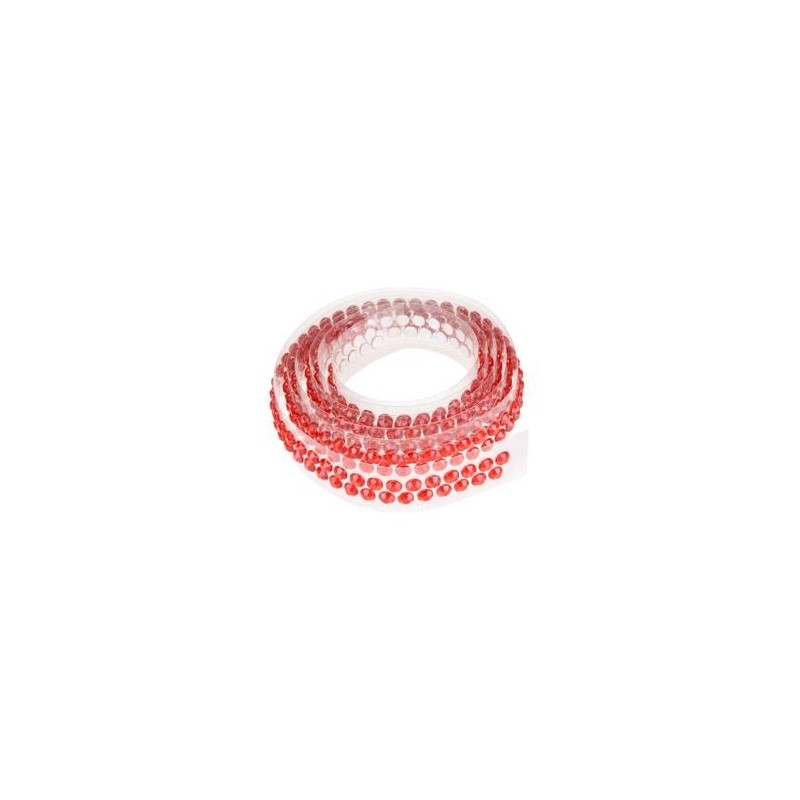 RUBAN STRASS ADHESIFS 90CM ROUGE RUBAN STRASS ADHESIFS 90CM ROUGE