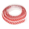 RUBAN STRASS ADHESIFS 90CM ROUGE