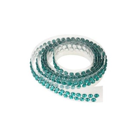 RUBAN STRASS ADHESIFS 90CM VERT