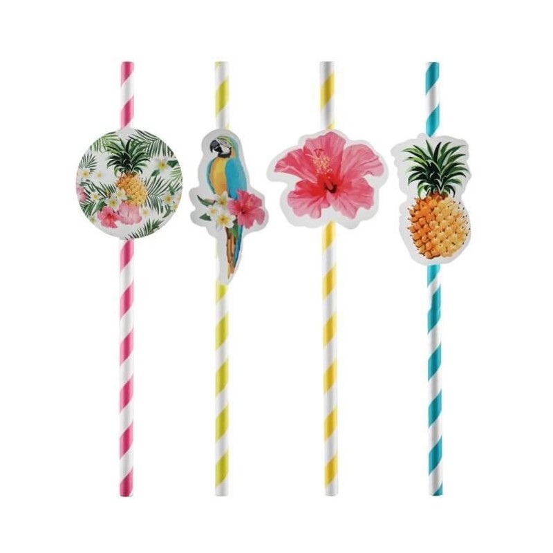 PAILLES TROPICALES X8