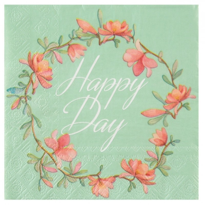 SERVIETTES HAPPY DAY X20 SERVIETTES HAPPY DAY X20