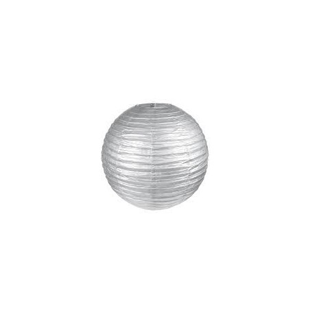 LANTERNE METALISE ARGENT