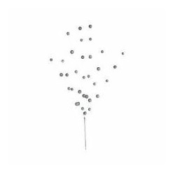 BRANCHE BOULE PAILLETEE ARGENT