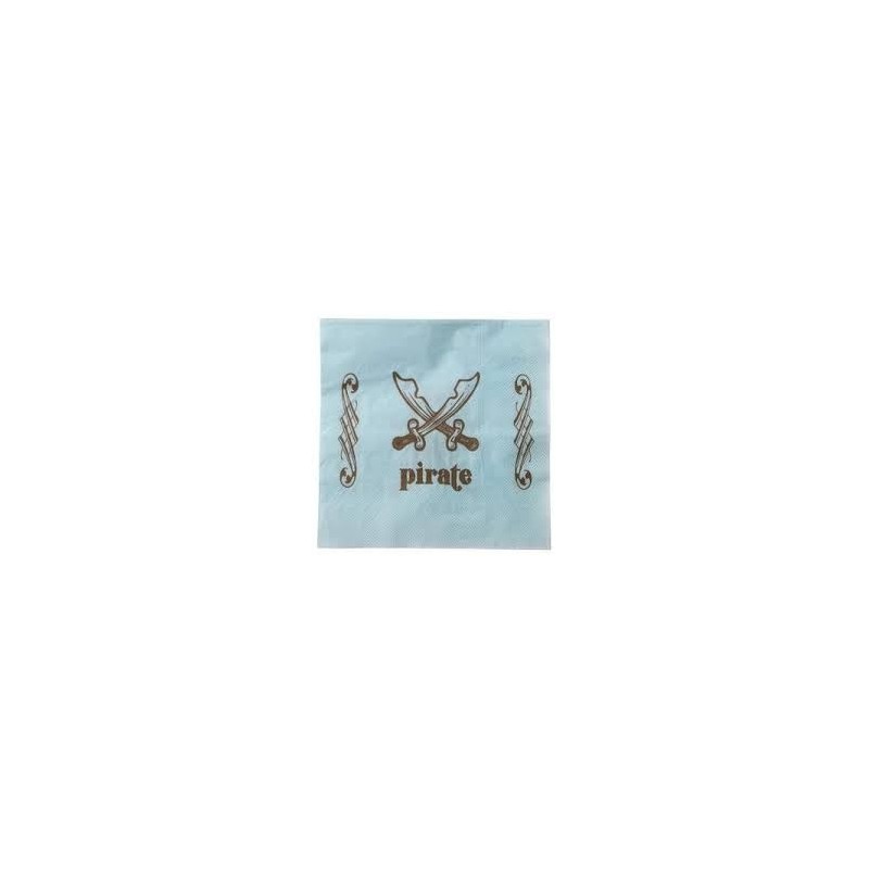 SERVIETTE PIRATE SACHET DE 20 PIECES SERVIETTE PIRATE SACHET DE 20 PIECES
