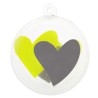 BOULE COEUR VERT SACHET DE 4 PIECES