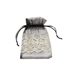SACHET DENTELLE NOIR SACHET DE 4 PIECES 