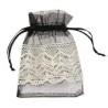 SACHET DENTELLE NOIR SACHET DE 4 PIECES 