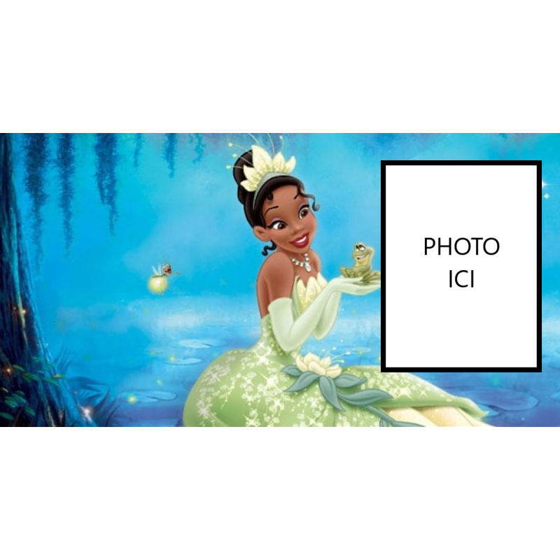 PHOTO PERSONNALISEE LA PRINCESSE ET LA GRENOUILLE PHOTO PERSONNALISEE LA PRINCESSE ET LA GRENOUILLE