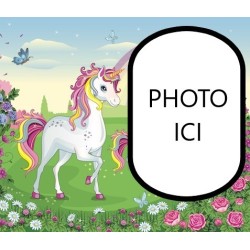 PHOTO PERSONNALISEE LICORNE