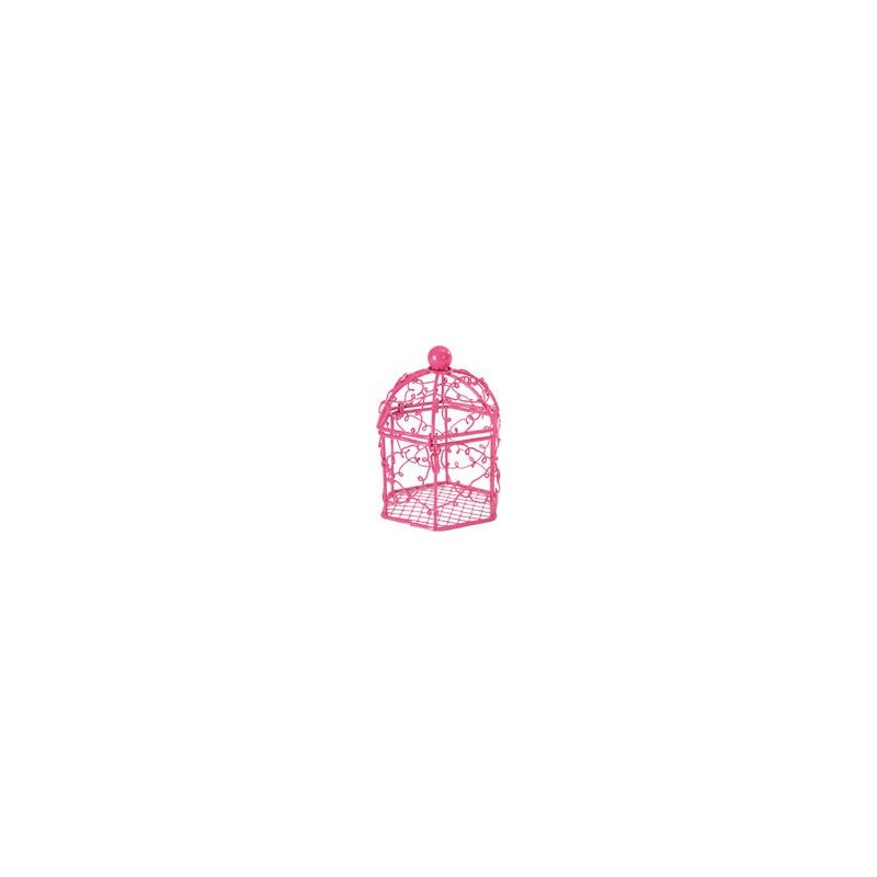BONBONNIERE CAGE FUSCHIA SACHET E 2 PIECES BONBONNIERE CAGE FUSCHIA SACHET E 2 PIECES